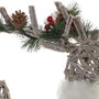 DKD Home Decor Adorno LED de Mimbre 33x14x60 Blanco