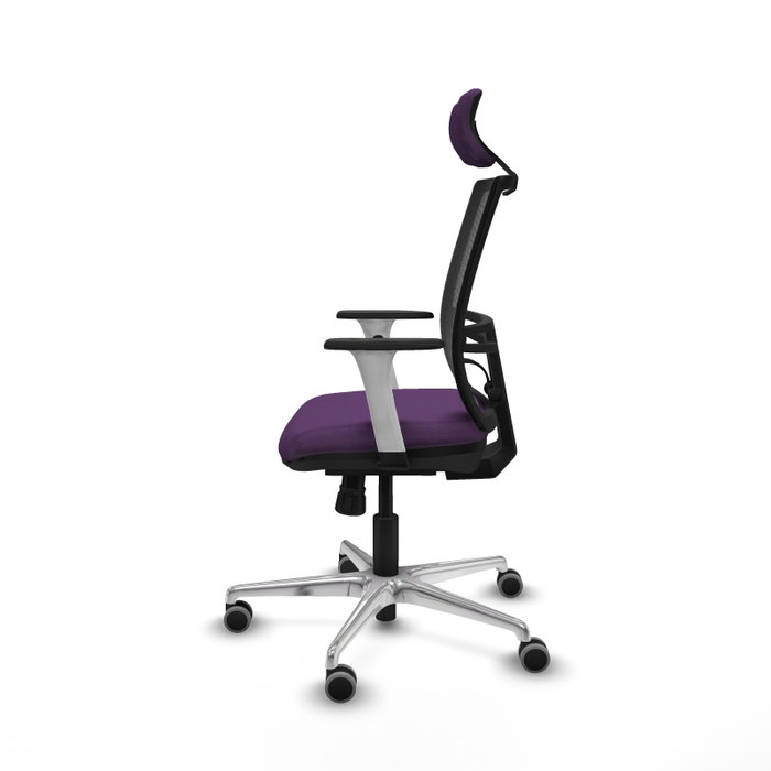 PIQUERAS Y CRESPO Silla de oficina Yunquera Morada con mecanismo Sincro