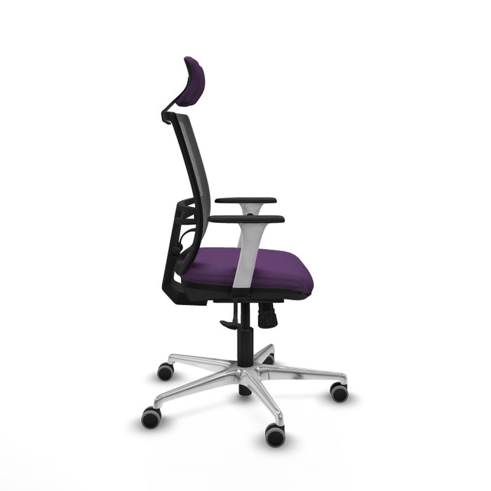 PIQUERAS Y CRESPO Silla de oficina Yunquera Morada con mecanismo Sincro