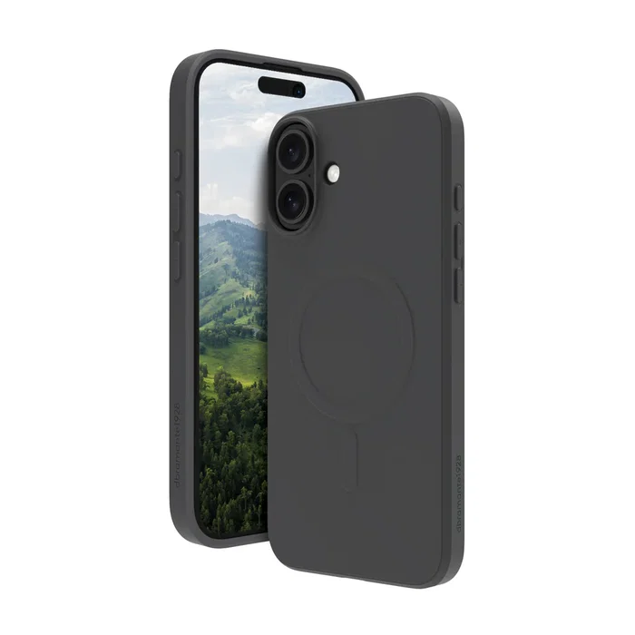 Dbramante1928 Greenland Pro MS Funda Compatible con MagSafe para Apple iPhone 16 Plus (17 cm / 6.7") - Plástico Negro Noche - Resistente a Impactos y Polvo