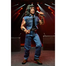 Neca Figura Bon Scott AC/DC Highway to Hell 20cm Coleccionable con Micrófono y Cabeza Intercambiable
