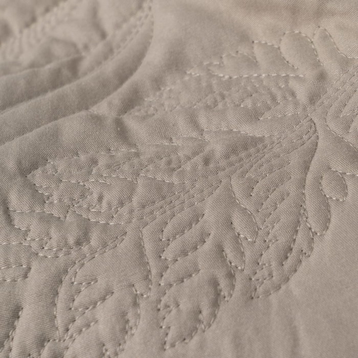 Colcha Taupe Poliester Dormitorio 180 X 260 cm