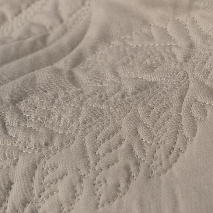 Ixia Colcha Taupe de Poliéster 180 x 260 cm