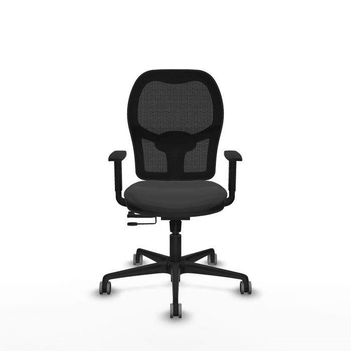 PIQUERAS Y CRESPO Silla de oficina Jorquera con mecanismo Sincro/Traslack en Gris oscuro y Negro PIQUERAS Y CRESPO Silla de oficina Jorquera con mecanismo Sincro/Traslack en Gris oscuro y Negro