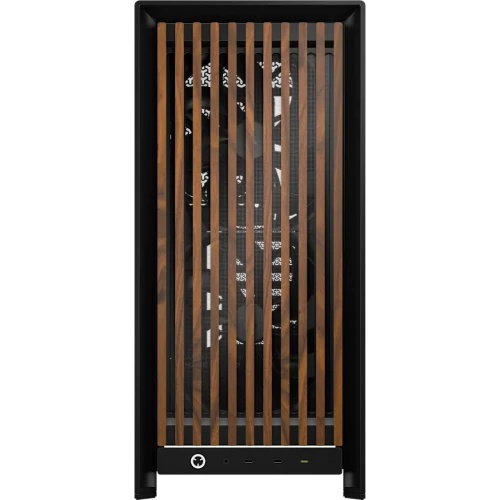 Corsair FRAME 5000D WOOD RS Midi Tower Negro, Nuez