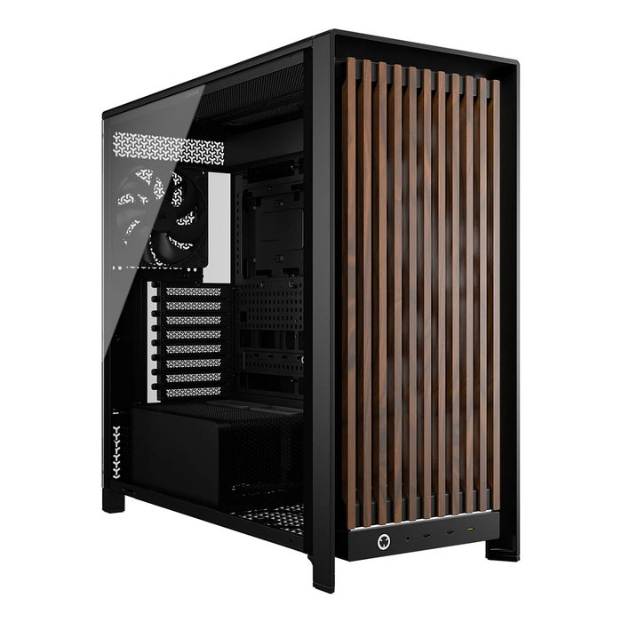 Corsair FRAME 5000D WOOD RS Midi Tower Negro, Nuez