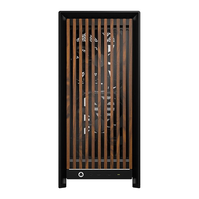 Corsair FRAME 5000D WOOD RS Midi Tower Negro, Nuez