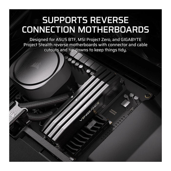 Corsair FRAME 5000D WOOD RS Midi Tower Negro, Nuez