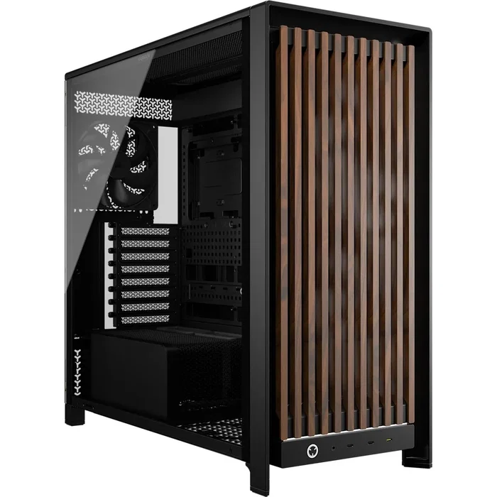 Corsair FRAME 5000D WOOD RS Midi Tower Negro, Nuez