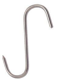 Ganchos para carnicero de acero inoxidable 5x160 mm 14923