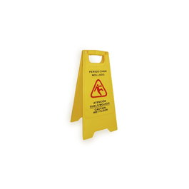 ROYAL MAYLINE, S.L. Cartel de plástico de señalización peligro suelo resbaladizo amarillo