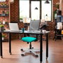 PIQUERAS Y CRESPO Silla de oficina Motilla Gris oscuro y Negro