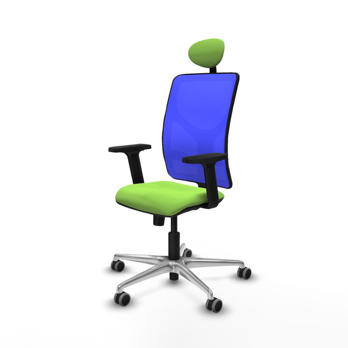 PIQUERAS Y CRESPO Silla de oficina Motilla con mecanismo Sincro, Pistacho y Azul PIQUERAS Y CRESPO Silla de oficina Motilla con mecanismo Sincro, Pistacho y Azul