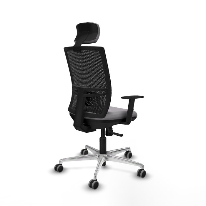 PIQUERAS Y CRESPO Silla de oficina Yunquera con mecanismo Sincro, Gris y Negro PIQUERAS Y CRESPO Silla de oficina Yunquera con mecanismo Sincro, Gris y Negro