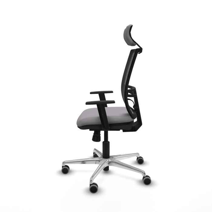 PIQUERAS Y CRESPO Silla de oficina Yunquera con mecanismo Sincro, Gris y Negro PIQUERAS Y CRESPO Silla de oficina Yunquera con mecanismo Sincro, Gris y Negro