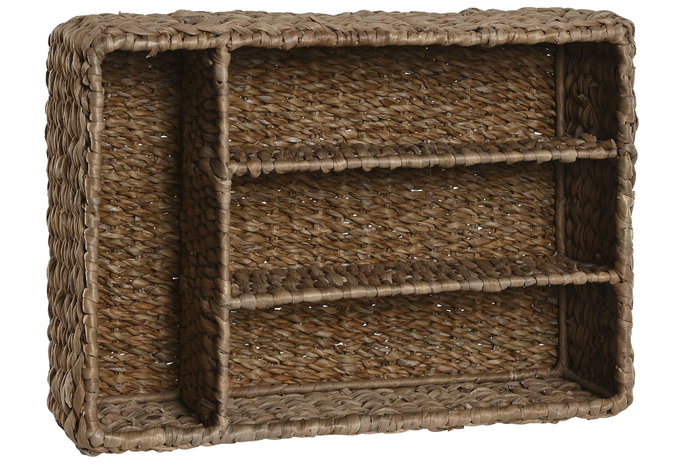 DKD Home Decor Cubertero de Fibra y Metal Natural 40x27x10 DKD Home Decor Cubertero de Fibra y Metal Natural 40x27x10