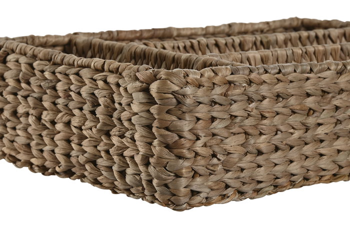 DKD Home Decor Cubertero de Fibra y Metal Natural 40x27x10 DKD Home Decor Cubertero de Fibra y Metal Natural 40x27x10