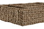 DKD Home Decor Cubertero de Fibra y Metal Natural 40x27x10