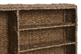 DKD Home Decor Cubertero de Fibra y Metal Natural 40x27x10