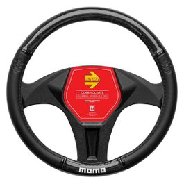 Momo Funda de Volante Luxury Wood Black 38-39cm