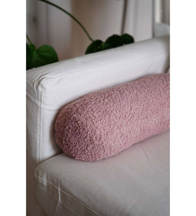 Aberto Design Cojín Rosa - Confort Ecológico Sostenible Hecho con Poliéster Reciclado 50x14x14cm