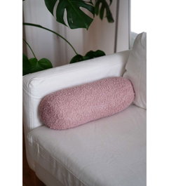 Aberto Design Cojín Rosa - Confort Ecológico Sostenible Hecho con Poliéster Reciclado 50x14x14cm