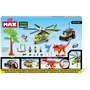 Zuru Set de Construcción Dino Adventure Dino Hunt 592 piezas ZUR4894680036338 Aventura prehistórica con dinosaurios y vehículos