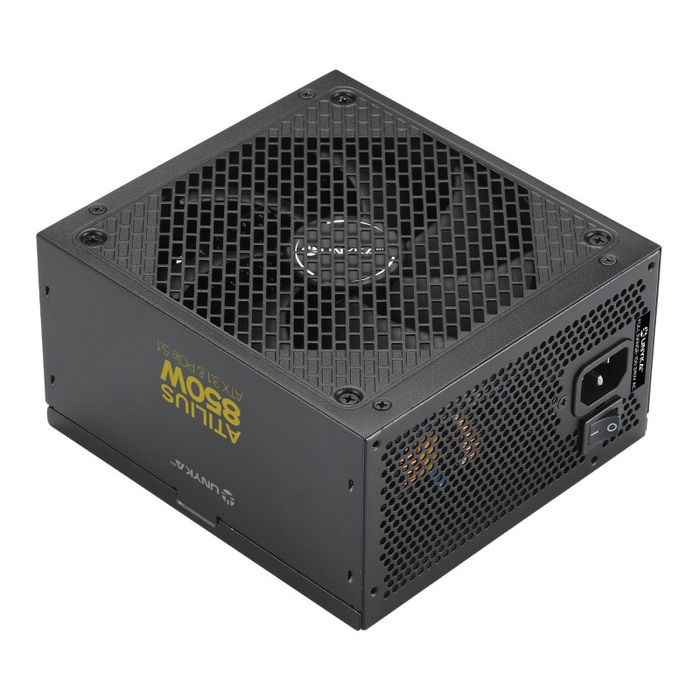 Unyka ATILIUS Gaming Fuente Alimentación ATX 850W 80 PLUS Gold Cybenetics Gold, ATX 3.1 PCIe 5.1, 849.5W Raíl Único +12V, Ventilador 120mm