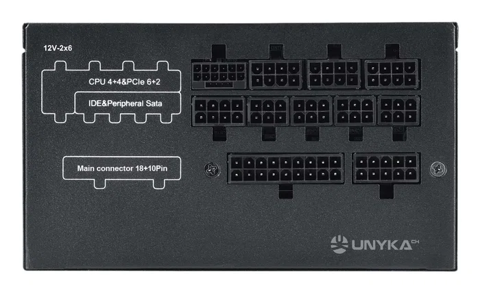 UNYKAch ATILIUS 3.1 Fuente Alimentación 850W ATX 3.1 PCIe 5.1 - 80 Plus Gold - Full Modular - Ventilador 120mm Silencioso