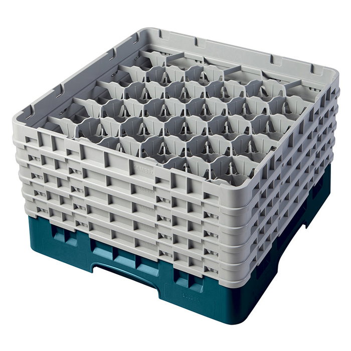 CAMBRO Cesta de lavado 30 compartimentos 5 alturas Cerceta CAMBRO Cesta de lavado 30 compartimentos 5 alturas Cerceta