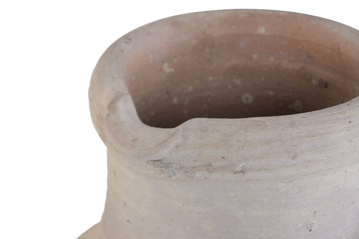 DKD Home Decor Ánfora Mediterráneo - Jarrón de Terracota Artesanal Marrón Claro, 35 x 80 x 35 cm