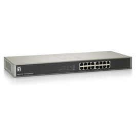 Level One Switch Gigabit 16 Puertos GSW-1657 No Administrado Montaje en Rack