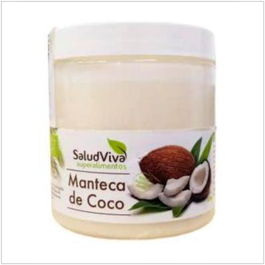 Salud Viva Manteca De Coco 225Gr. Bio Sg Ecológica Uso Alimentario