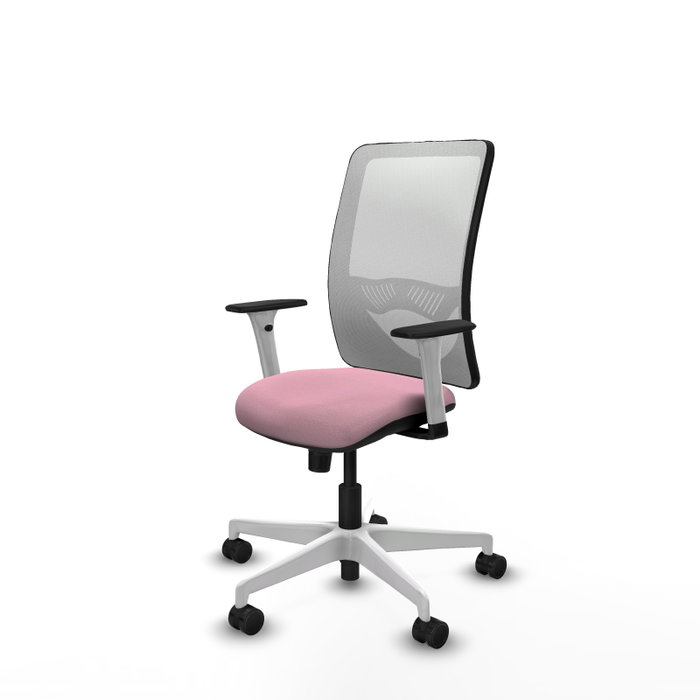 PIQUERAS Y CRESPO Silla de oficina Zulema Rosa y Blanco PIQUERAS Y CRESPO Silla de oficina Zulema Rosa y Blanco