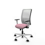 PIQUERAS Y CRESPO Silla de oficina Zulema Rosa y Blanco