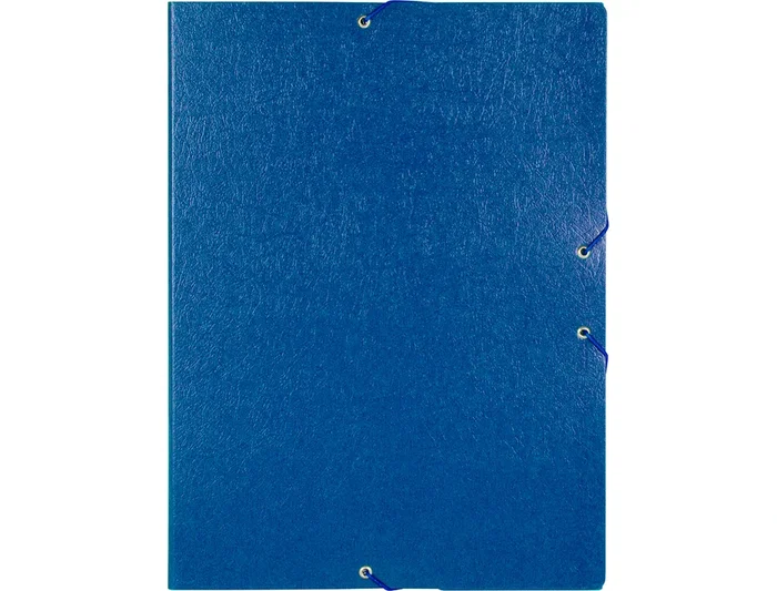 Liderpapel Carpeta proyectos folio lomo 50mm cartón gofrado azul 245 x 345 mm