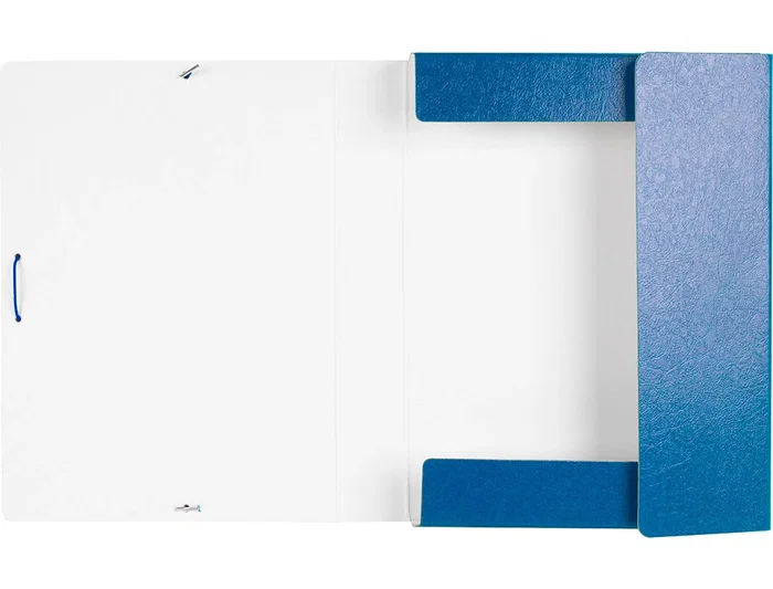 Liderpapel Carpeta proyectos folio lomo 50mm cartón gofrado azul 245 x 345 mm