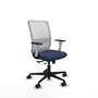 PIQUERAS Y CRESPO Silla de oficina Haches Azul marino y Blanco