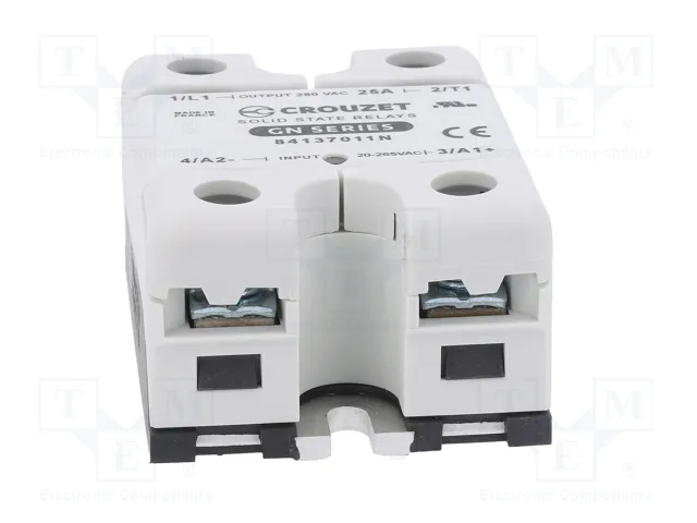 CROUZET GN Relé semiconductor 25A 48-660VAC 1-fásico CROUZET GN Relé semiconductor 25A 48-660VAC 1-fásico