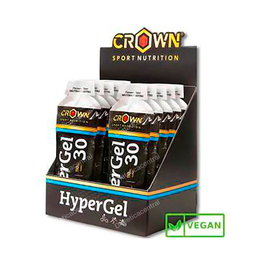 Crown Sport Nutrition Hypergel 30 Gel Energético Neutro Hydro 10x75g con 30g Carbohidratos