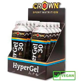 Crown Sport Nutrition Hypergel 30 Gel Energético Neutro Hydro 10x75g con 30g Carbohidratos