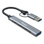Equip Hub USB-C 128969 1x USB-A 3x USB-C con adaptador USB-C a USB-A incluido