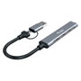 Equip Hub USB-C 128969 1x USB-A 3x USB-C con adaptador USB-C a USB-A incluido