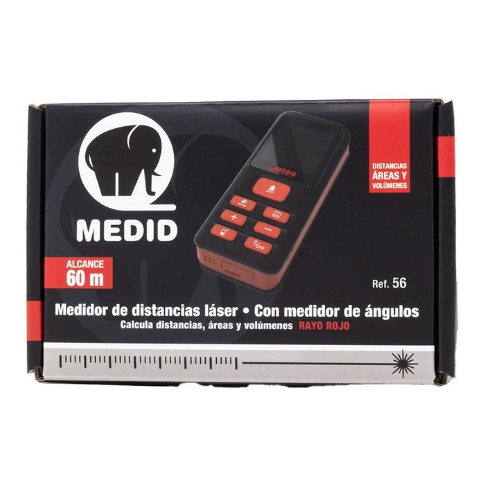 MEDID Medidor de distancia láser rojo 60 m MEDID Medidor de distancia láser rojo 60 m