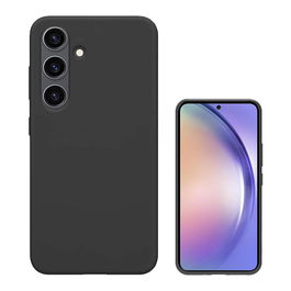 4smarts Funda Cupertino para Samsung Galaxy A56 Negra de Silicona y Microfibra