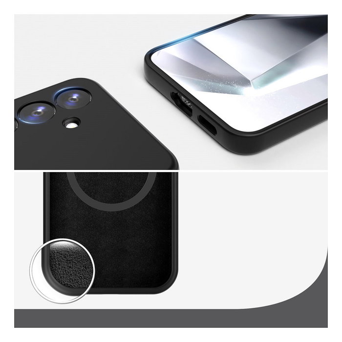 4smarts Funda de Silicona Cupertino para Samsung Galaxy A56 - Negro