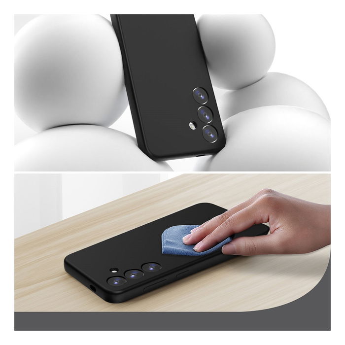 4smarts Funda Cupertino para Samsung Galaxy A56 Negra de Silicona y Microfibra 4smarts Funda Cupertino para Samsung Galaxy A56 Negra de Silicona y Microfibra