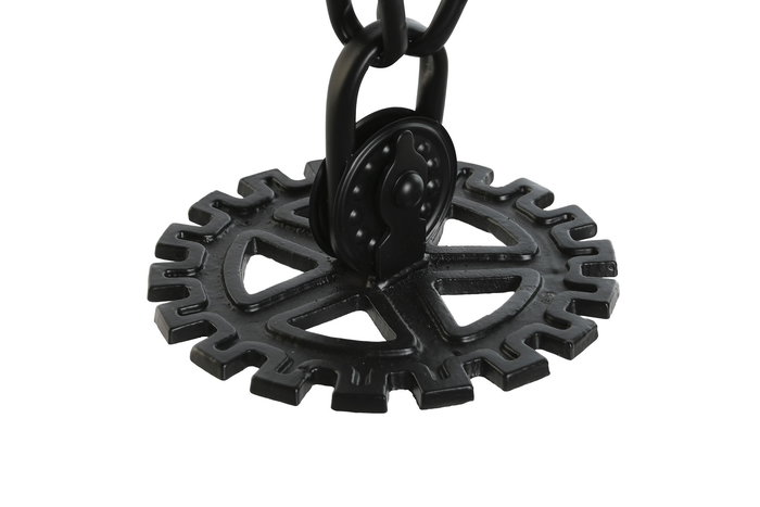 DKD Home Decor Reloj Sobremesa Loft Negro Plateado Metal Cristal 18 x 17 x 33 cm