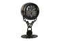 DKD Home Decor Reloj de Sobremesa Metal y Cristal Negro
