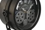 DKD Home Decor Reloj Sobremesa Loft Negro Plateado Metal Cristal 18 x 17 x 33 cm